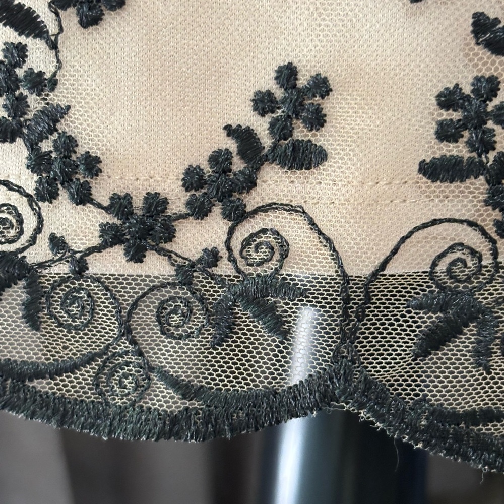 Betsey Johnson Lace Overlay Mini Dress | Coquette Goth Balletcore NWT - Picture 5 of 5